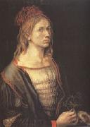 Albrecht Durer Portrait of the Artist Holding an Erynganeum (mk05) oil painting artist